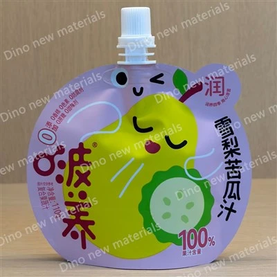 Bolsa con boquilla de pie con forma